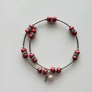 Vantel pearls wrap bracelet